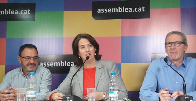 Elisenda Paluzie durant la presentació de la campanya 'Consum Estratègic'. @Assemblea