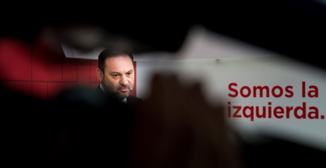 El secretario de Organización del PSOE, José Luis Ábalos, en rueda de prensa en la sede del partido, el día después de las elecciones al Parlamento de Andalucía. EFE/Luca Piergiovanni