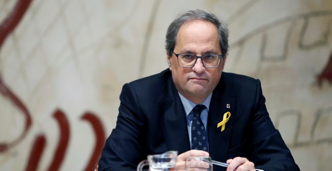 Torra se une durante 48 horas a la huelga de hambre iniciada por los presos del procés - EFE/Toni Albir