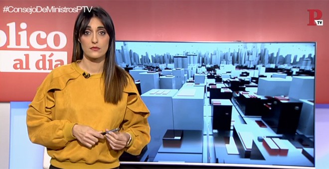 Silvia Brasero durante el informativo 'Público al Día' del 21 de diciembre.