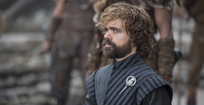 El actor Peter Dinklage, en su papel de Tywin Lannister, en 'Juego de Tronos'