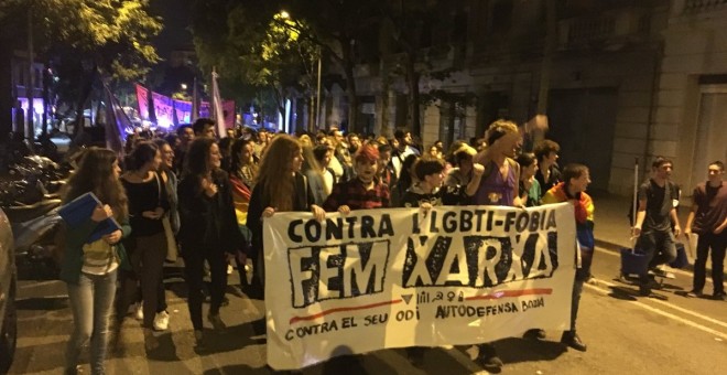 Mobilització contra l'homofòbia. CRIDA LGTBI.