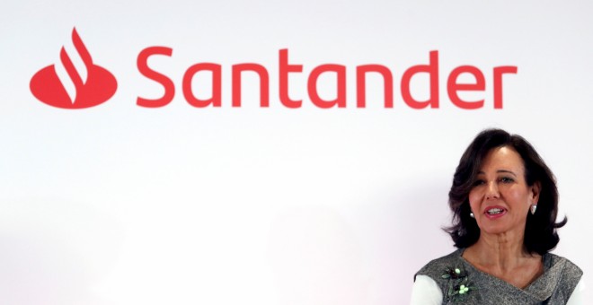 La presidenta de Banco Santander, Ana Patricia Botin durante la presentación de los resultados anuales de la entidad. REUTERS/Sergio Perez