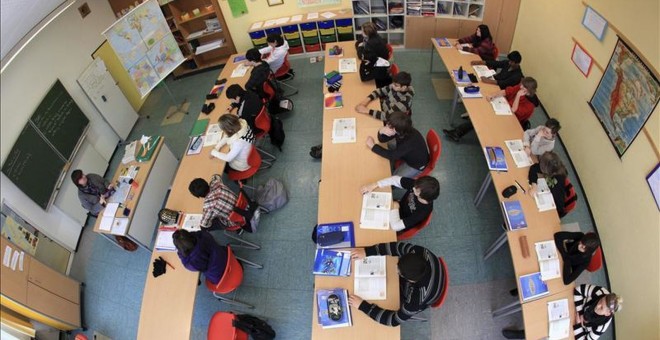 Aula de un centro escolar. Foto: EFE