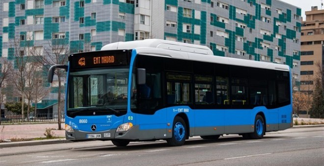 Imagen de archivo de un autobús de la EMT de Madrid.