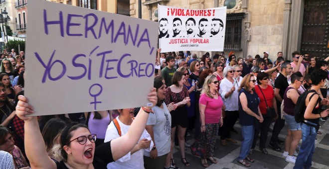 Manifestación en protesta por la sentencia de los miembros de la Manada | EFE/ Archivo