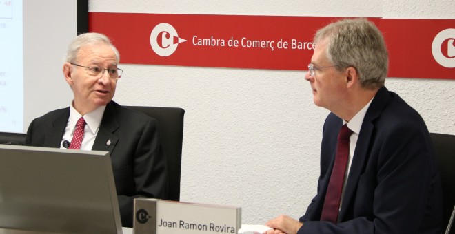 L'encara president de la Cambra de Comerç de Barcelona, Miquel Valls. ADRIÀ MARTÍ