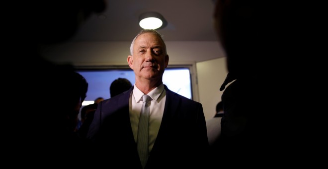 Benny Gantz, jefe del partido de Resiliencia, en Israel. / Reuters