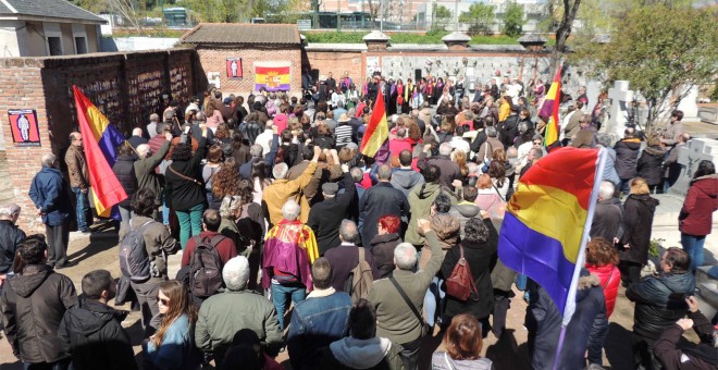 Homenaje a los fusilados por el franquismo en Madrid. Año 2018. MEMORIA Y LIBERTAD.