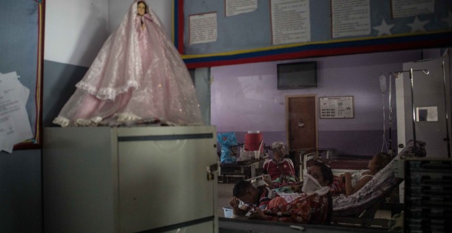 Una de las habitaciones del Hospital Oncológico Luis Razetti de Caracas, Venezuela.- JAIRO VARGAS