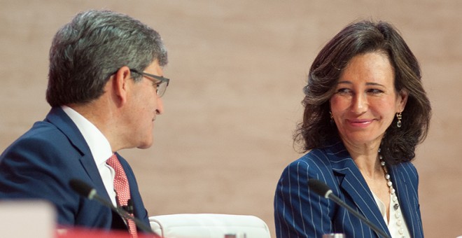 José Antonio Álvarez, CEO de Banco Santander y Ana Botín presidenta de la entidad.