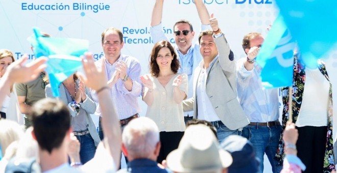 La candidata del PP a la Comunidad de Madrid, Isabel Díaz Ayuso, en un acto electoral. EP