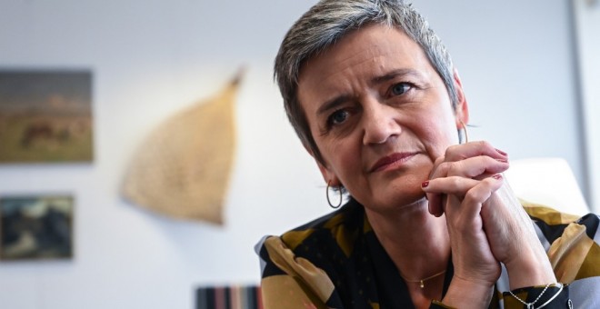 La  comisaria de la UE de Competencia, la danesa Margrethe Vestager. AFP/Emanuel Dunand