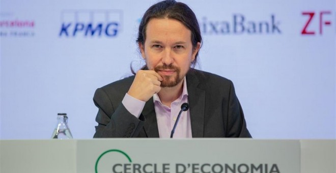 Iglesias, a la reunió anual del Cercle d'Economia. EUROPA PRESS.