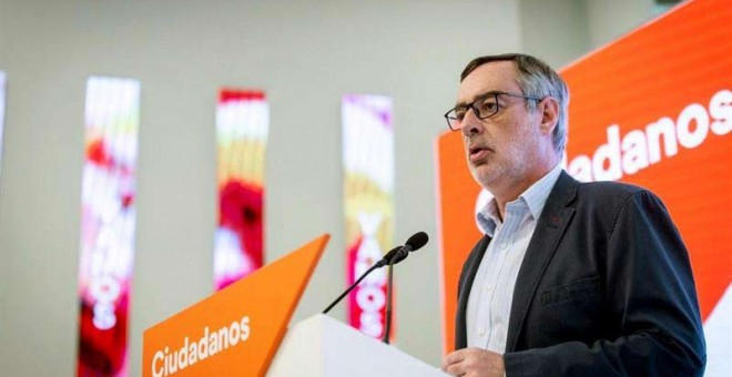 El secretario general de Ciudadanos, José Manuel Villegas, en una rueda de prensa (EFE)