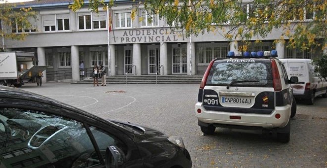 Vista de la fachada de la Audiencia Provincial de A Coruña. efe