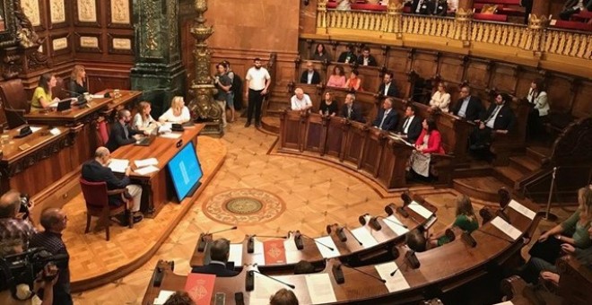 El ple de l'Ajuntament de Barcelona. EUROPA PRESS