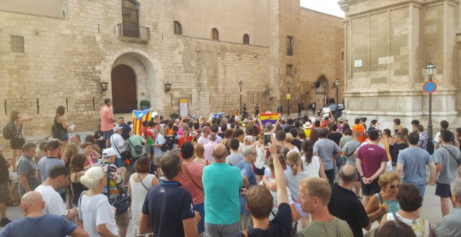 Concentración frente al Palacio de la Almudaina. Manel Domenech