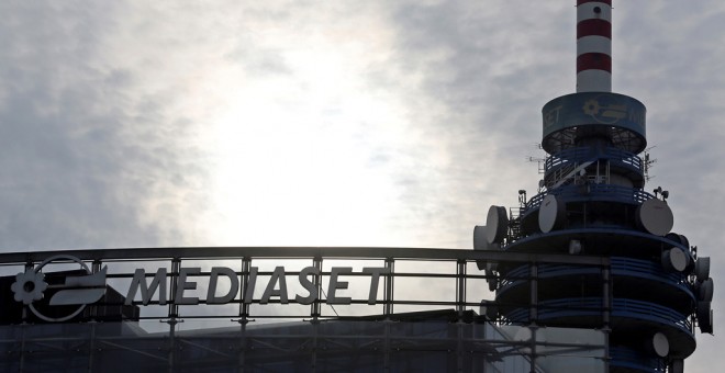 La Torre Mediaset, en la sede del grupo en Cologno Monzese, cerca de Milán. REUTERS / Stefano Rellandini