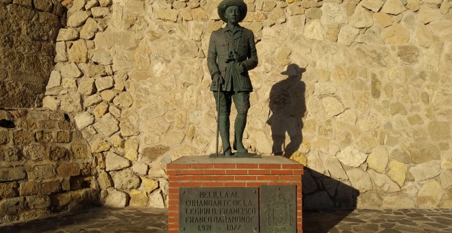 Las propuestas para retirar la estatua de Franco en Melilla se remontan a 2009. / Rosa Soto