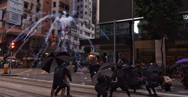 Imagen de las protestas en Hong Kong. / EFE/EPA/MIGUEL CANDELA