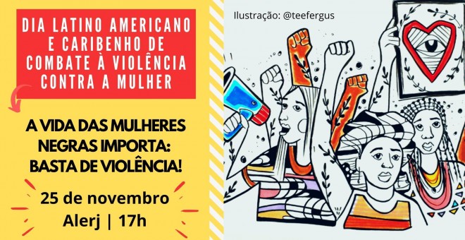 Cartel del acto “La vida de las mujeres negras importa: ¡Basta de violencia!