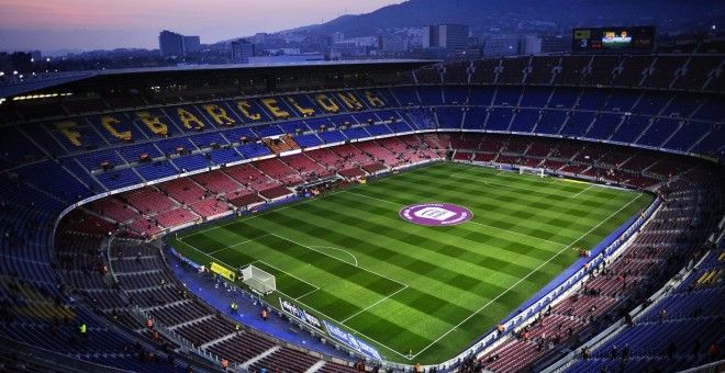 El Camp Nou en una imatge d'arxiu. EFE