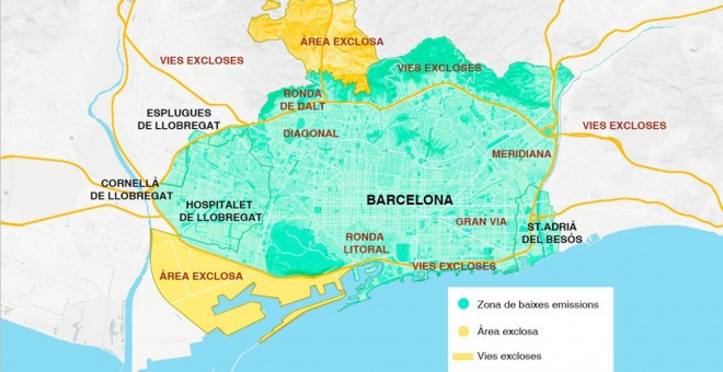 Mapa Zona Baixes Emssions