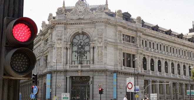 Fachada del edificio del Banco de España situada en la confluencia del Paseo del Prado y la madrileña calle de Alcalá. E.P./ Eduardo Parra