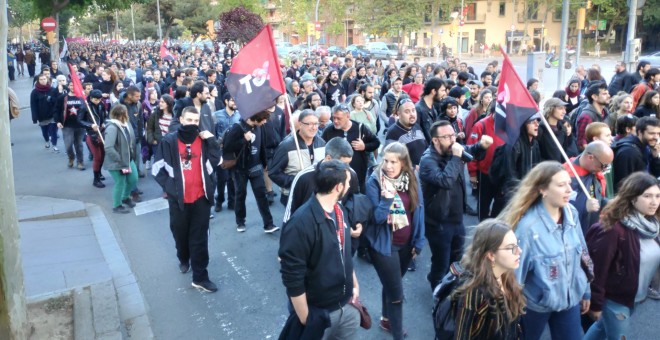 Una manifestació encapçalada per la CGT. CGT.