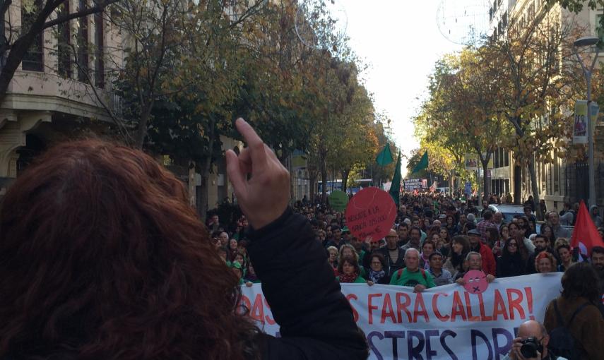 Organizaciones convocantes se dirigen a manifestantes