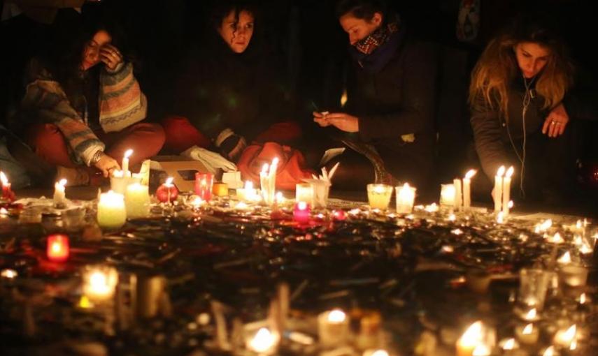 Concentración en la Plaza de la República de París. EFE