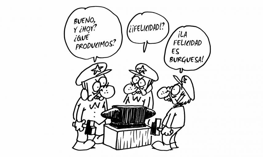 Ilustración de Charb (Stéphane Charbonnier) incluida en el libro 'El capitalismo en 10 lecciones', de Michel Husson (Librería Viento Sur/La Oveja Roja).