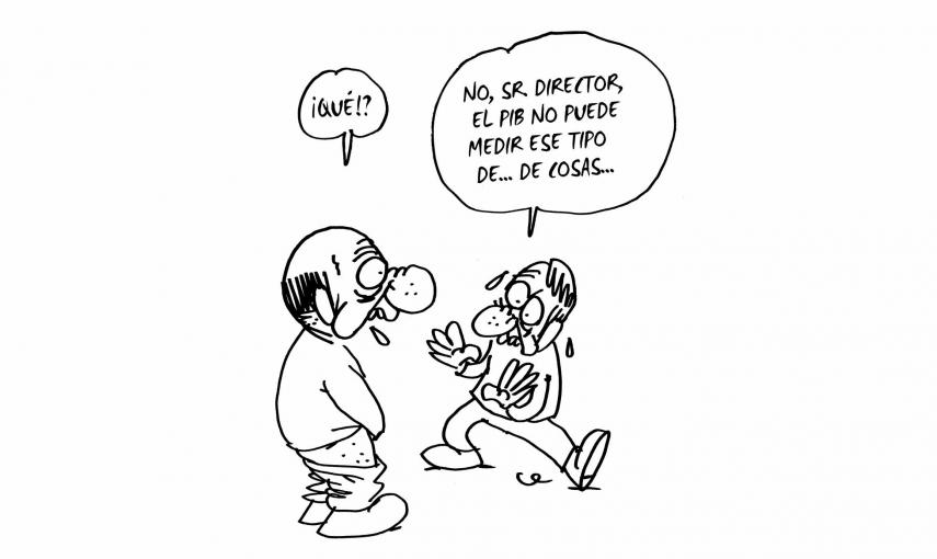 Ilustración de Charb (Stéphane Charbonnier) incluida en el libro 'El capitalismo en 10 lecciones', de Michel Husson (Librería Viento Sur/La Oveja Roja).