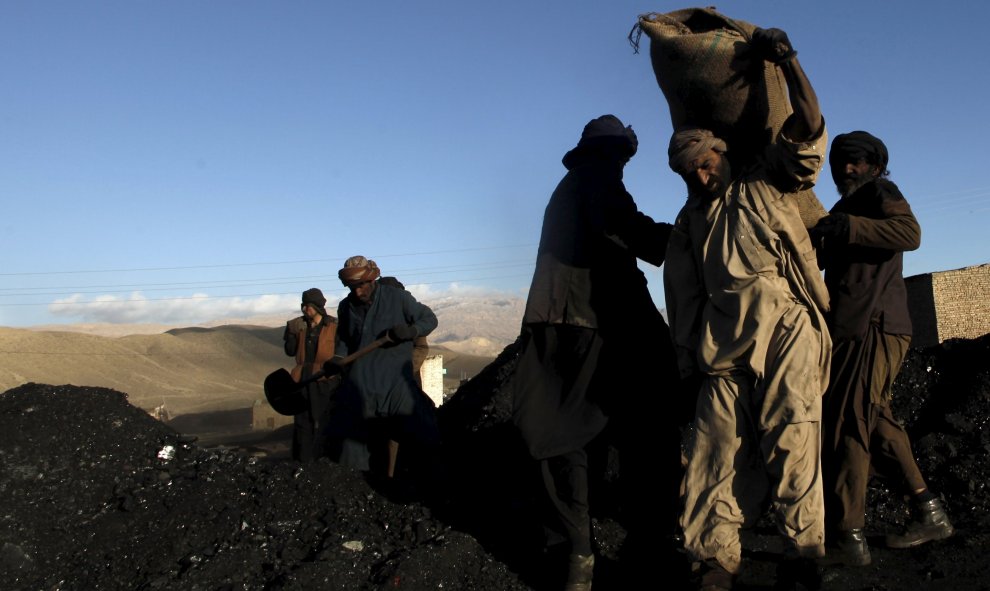 Trabajadores de una mina de carbón en Quetta, Pakistán. REUTERS/Naseer Ahmed