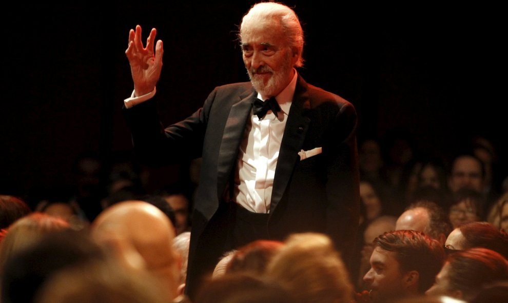 Christopher Lee fue un actor británico. Falleció el 7 de junio de 2015 a los 93 años. REUTERS/Fabrizio Bensch