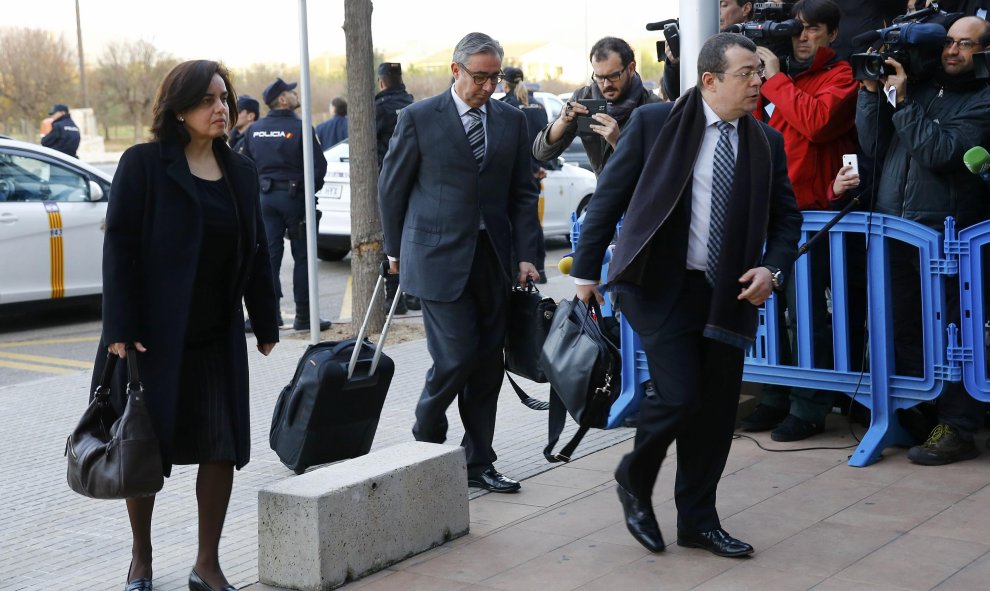 Diego Torres, socio de Iñaki Urdangarin en el Instituto Nóos, a su llegada al edificio de la Escuela Balear de la Administración Pública (EBAP) en Palma, donde se celebra el juicio del caso Nóos.- REUTERS