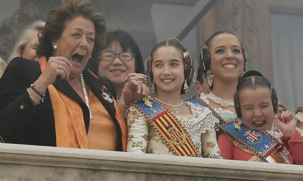 Rita Barberá en una imagen de archivo al comienzo de Las Fallas en Valencia / EFE