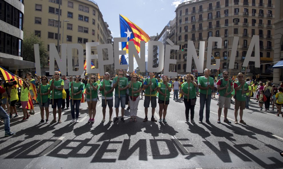 Momentos previos al inicio de la tradicional manifestación / EFE