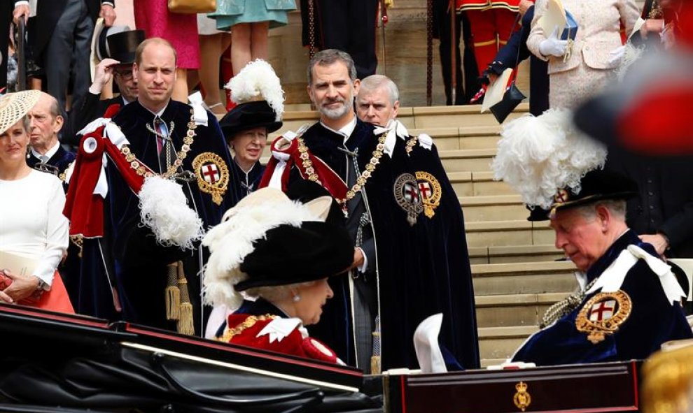 El rey Felipe VI junto al príncipe Guillermo de Inglaterra. EFE