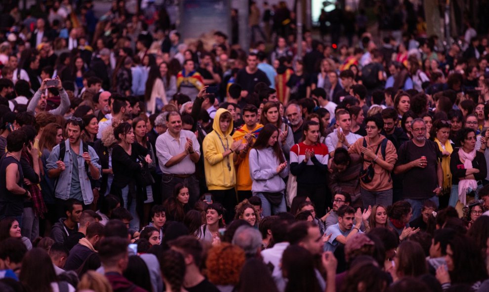 Cuarta jornada de protestas en Barcelona contra la sentencia del procés. /EUROPA PRESS (David Zorrakino)