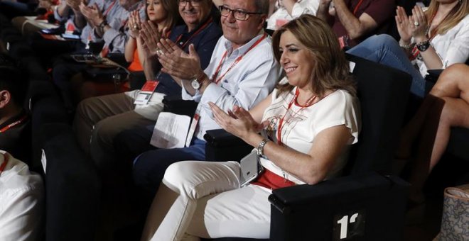 La presidenta de Andalucía, Susana Díaz, durante la inauguración del Congreso Federal del PSOE. /EFE