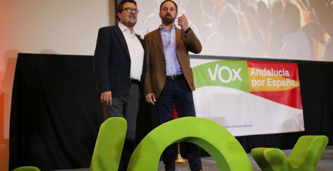 Francisco Serrano y Santiago Abascal en una imagen reciente. REUTERS