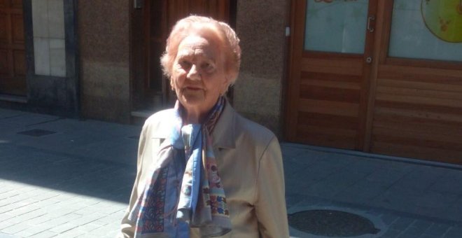 Carmen García, de 90 años, hija de un fusilado de la Guerra civil. Fotografía facilitada por la familia.