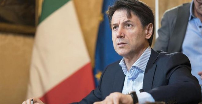 01/09/2019.- Imagen de archivo del primer ministro italiano Giuseppe Conte durante una entrevista para el diario 'Fatto Quotidiano' en Roma. EFE/EPA/Filipo Attili