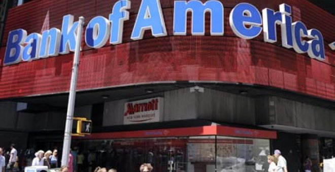 Una sucursal de Bank of America en Nueva York.