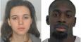 Imagen facilitada por la policía francesa de Hayat Boumeddiene y Amedu Coulibaly. - REUTERS