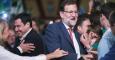 Rajoy, a su llegada al acto de clausura de la presentación de los cabezas de lista para las elecciones andaluzas. EFE/Jorge Zapata