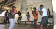 Las mujeres del barrio marginal de Kariobangi, a las afueras de Nairobi, que entrenan con BoxGirls./ EFE-Jèssica Martorell