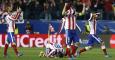 Los jugadores del Atlético de Madrid celebran la victoria ante el Bayer Leverkusen.- EFE